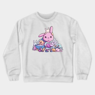 New Parent Funny Bunny Crewneck Sweatshirt
